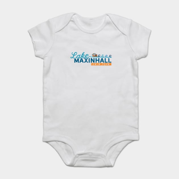 Lake Maxinhall Swim Team Baby Bodysuit by Camp Happy Hour